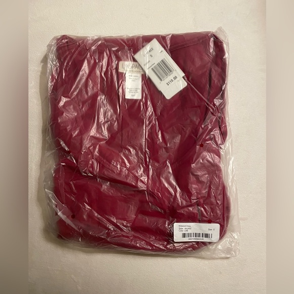 NWT L Space Wildwood Mini Dress Ruching at sides Color Cab Red Size S/P - Picture 6 of 14